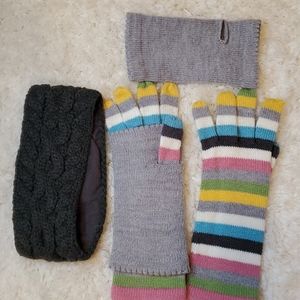 Girls headband and gloves